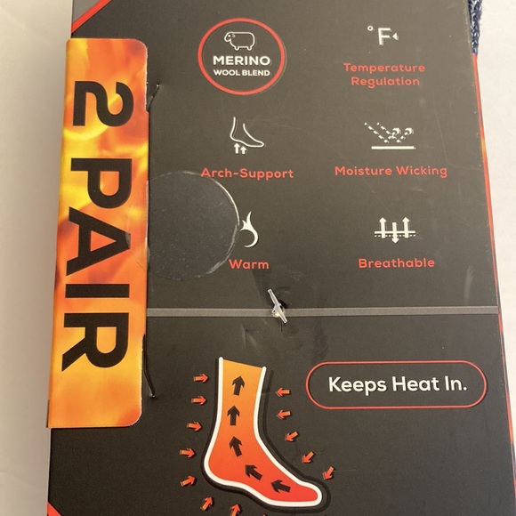 Merino Wool Blend Socks Xtreme Thermal Warm Cold Weather Boot Socks Grey - Picture 14 of 16